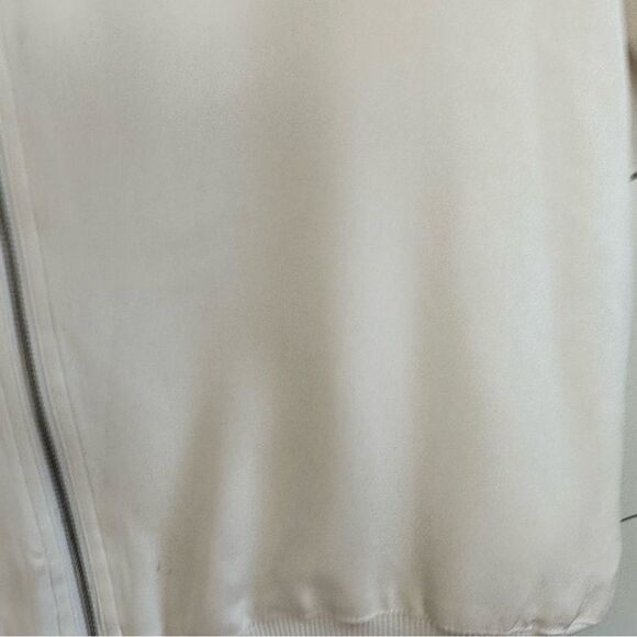 Joseph Women’s Extra Small 100% Silk Zip Up Cream Jacket - Picture 2 of 12
